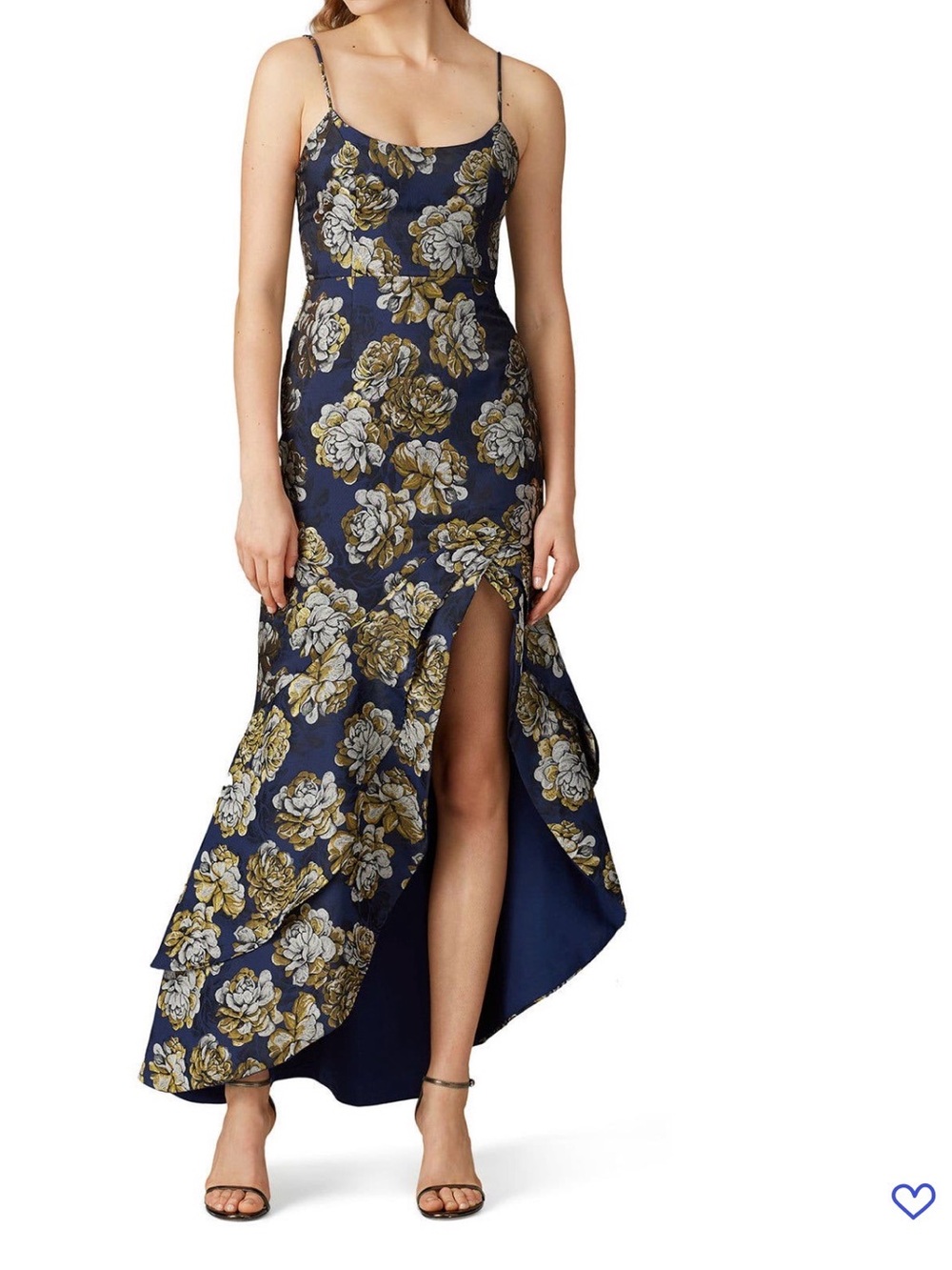 Hutch Navy Floral Malia Gown Size 12